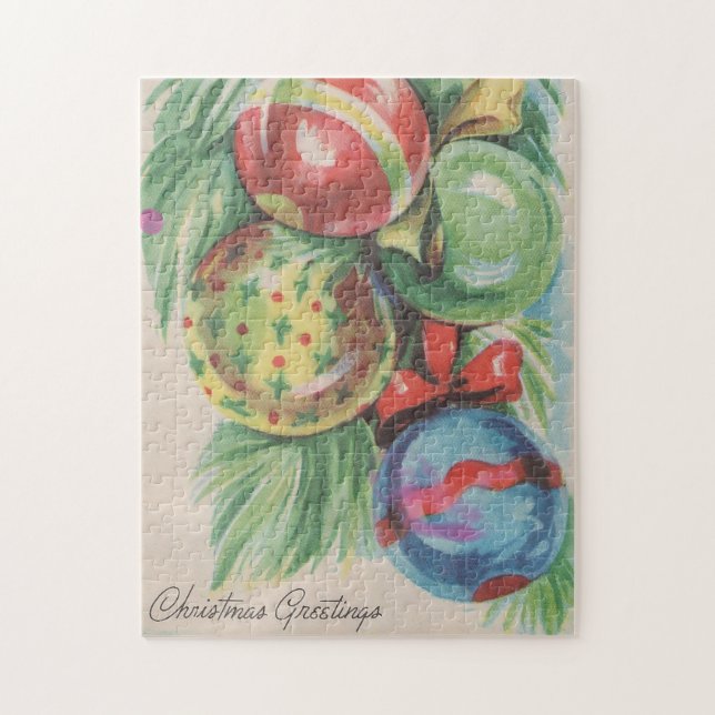 1940s Christmas Ornaments Jigsaw Puzzle (Vertical)