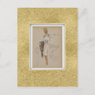 1940s Coat Short Jacket Soft Body Perky Peplum Postcard