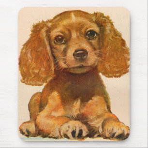 1940s cocker spaniel puppy - The Cutest in History Mouse Mat