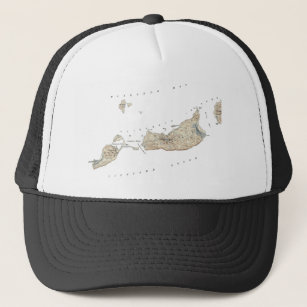 1940's Cuttyhunk Island Topographic Map Trucker Hat