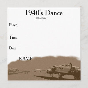 1940's Dance Invite
