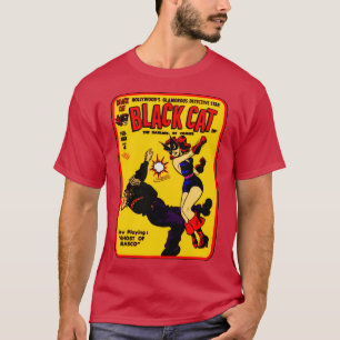 1940's Feline Female Action Comic T-Shirt