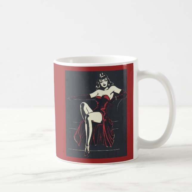 1940s femme fatale coffee mug (Right)