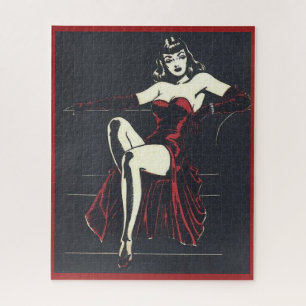 1940s femme fatale jigsaw puzzle