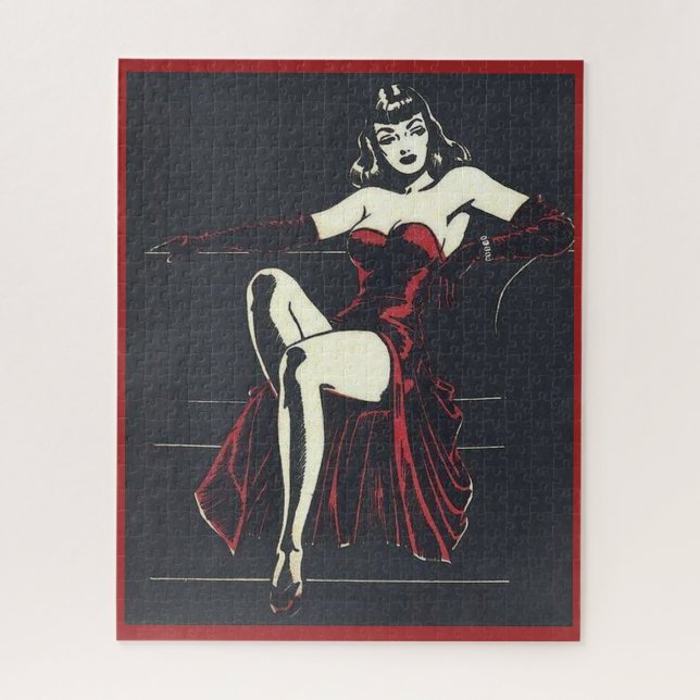 1940s femme fatale jigsaw puzzle (Vertical)