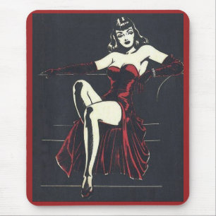 1940s femme fatale mouse mat