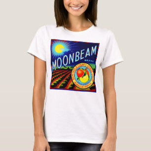 1940s fruit crate label Moonbeam brand citrus T-Shirt