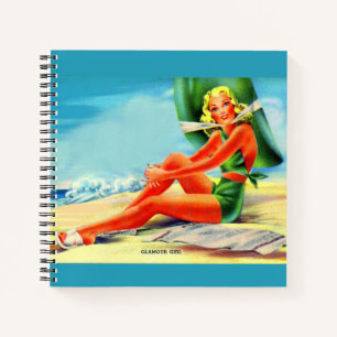 1940s glamour girl notebook
