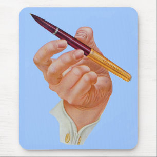 1940s hand me a pen mouse mat