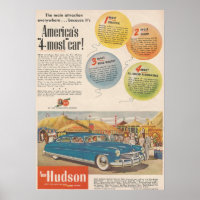 1940s Hudson Automobile Ad Circus Fair