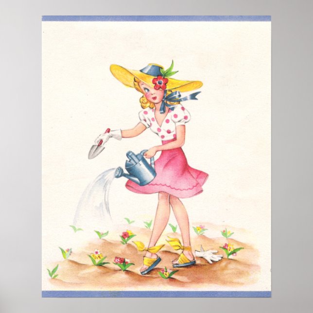 1940s Illustration Poster (Front)