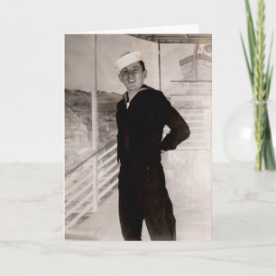 1940s jaunty sailor  card