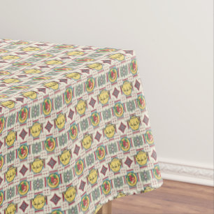 1940s Kitchen Pattern w/Yellow Teapots 60" x104" Tablecloth