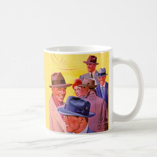 1940s men in hats coffee mug (Right)