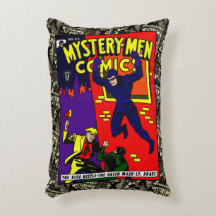 1940's Mystery Men Comics Pillow Classic