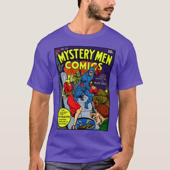 1940's Mystery Men Comics T-Shirt (Front)