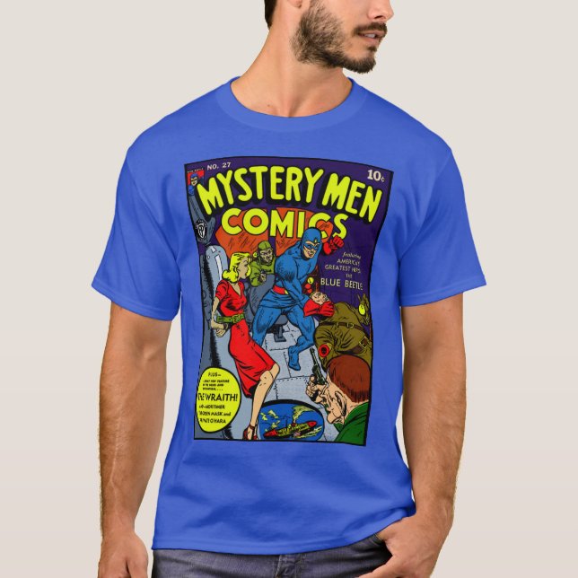 1940's Mystery Men Comics T-Shirt (Front)
