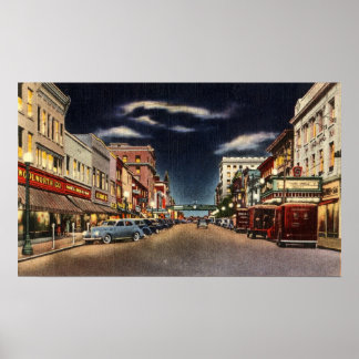 1940s Norristown's Main St Poster