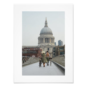 1940's on Millennium Bridge London (6331) Photo Print