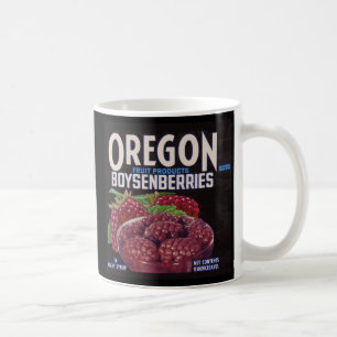 1940s Oregon Boysenberries can label print Coffee Mug