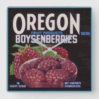 1940s Oregon Boysenberries can label