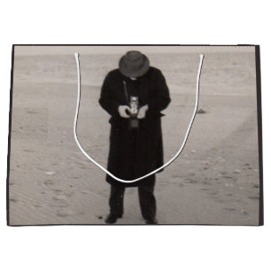1940s photographer on the beach large gift bag