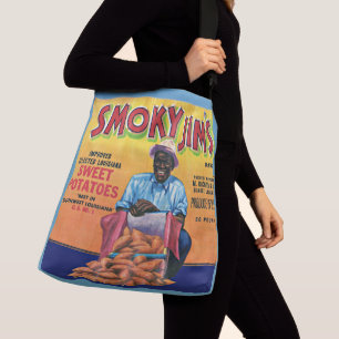 1940s Smoky Jim's sweet potato crate label Crossbody Bag