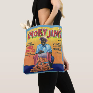 1940s Smoky Jim's sweet potato crate label Tote Bag