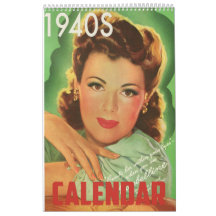1940s Style Wall Calendar