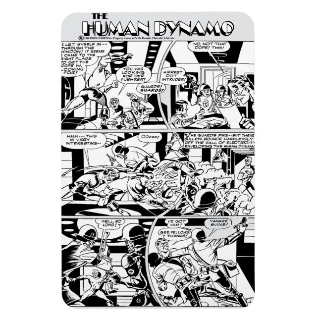 1940's The Human Dynamo Flexible Magnet (Vertical)