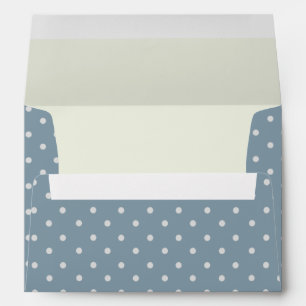 1940s theme strong woman polka dot envelope