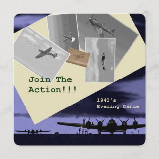 1940's Themed Party Invitations