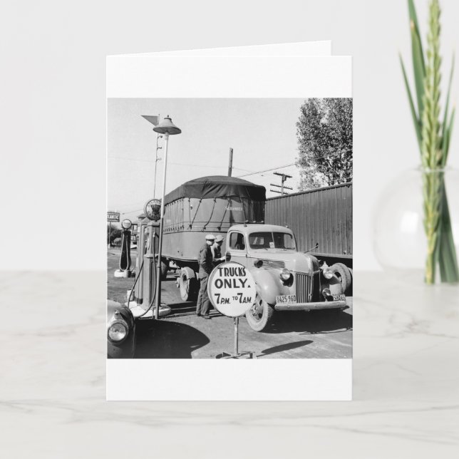 1940s Truck Stop Card (Front)