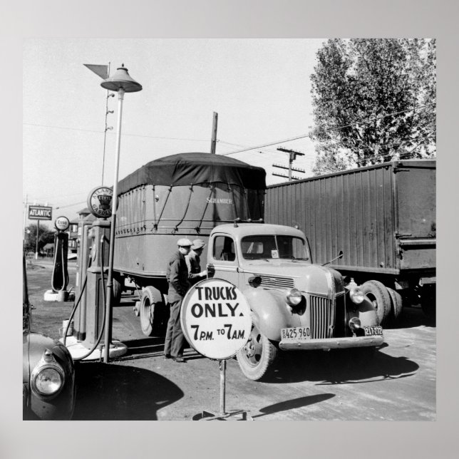 1940s Truck Stop Poster (Front)