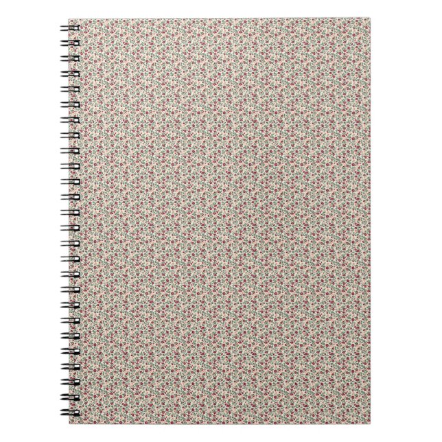 1940s Utility Floral Sprig Pattern Notebook (Front)