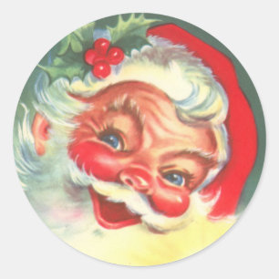 1940s Vintage Santa Claus Stickers