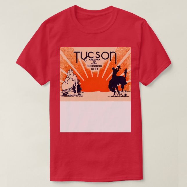 1940s Vintage Tucson Arizona T-Shirt (Design Front)