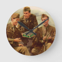 1940s WWII ad soldiers with candy from home