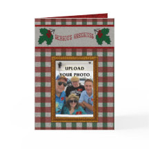 1940s Xmas Gingham - Your Photo - Personalised