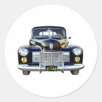1941 CADILLAC CLASSIC ROUND STICKER