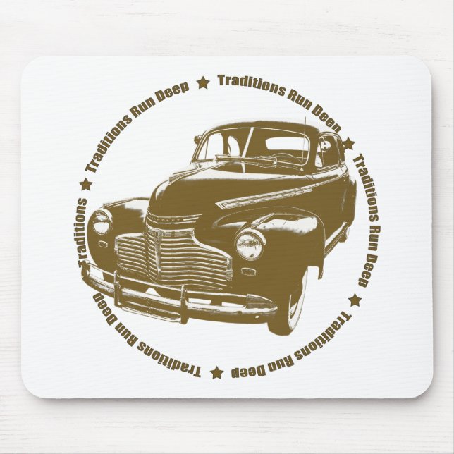 1941 Chevy Coupe Traditional Hot Rod Mouse Mat (Front)