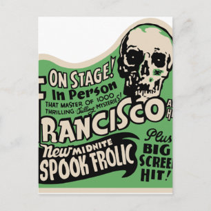 1941 Francisco Spook Frolic Postcard