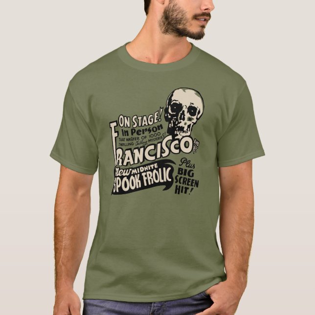 1941 Francisco Spook Show Poster Art T-Shirt (Front)