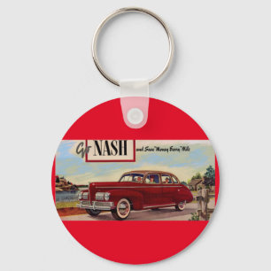 1941 Nash automobile ad Key Ring