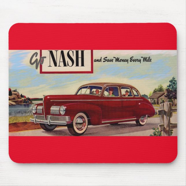 1941 Nash automobile ad Mouse Mat (Front)