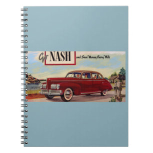 1941 Nash automobile ad Notebook