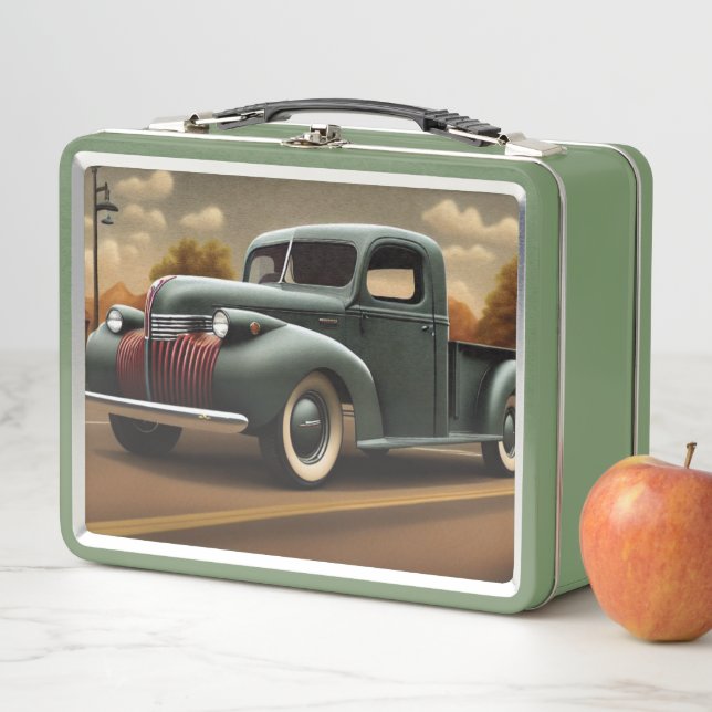 1941 Pickup Truck Metal Lunch Box (In Situ)