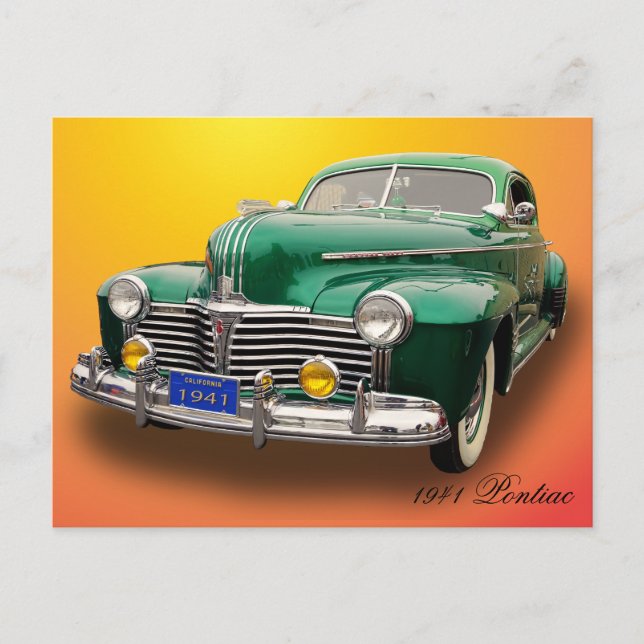 1941 PONTIAC POSTCARD (Front)