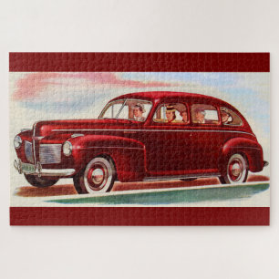 1941 red Mercury 8 Jigsaw Puzzle