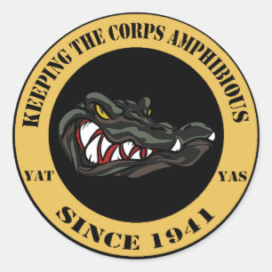 1941 TAN CLASSIC ROUND STICKER